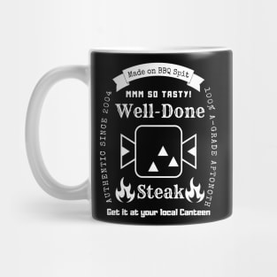 Well Done Steak Monster Hunter T-Shirt (White Version) Mug